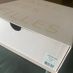 Sandales Avec Les Filles Michele - Talons Hauts - Taille US 10 - Cuir Pêche - Neuf Avec Défaut